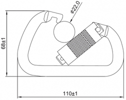 Stainless Steel Triple Locking Carabiner