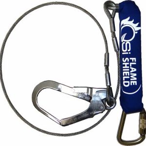 Cable Shock Absorbing Lanyard with Flame Shield