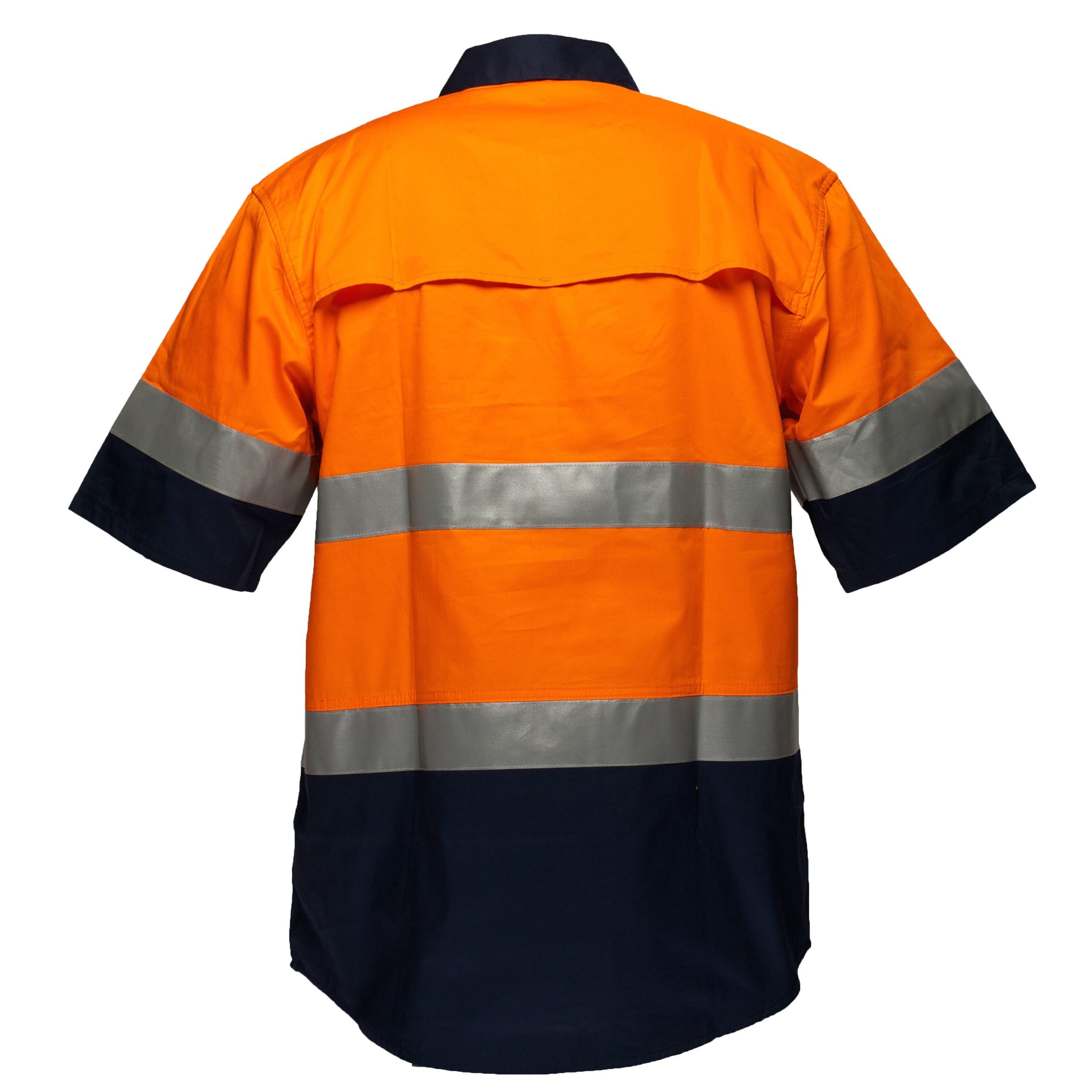 Two Toned Day Night Shirt Short Sleeves - Image 2