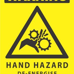 Warning Hand Hazard