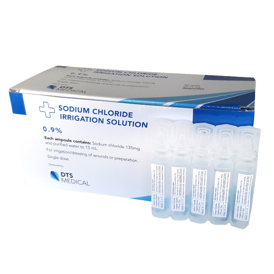 Saline 15ml Ampoule, 30ml Ampoule and 500ml Bottle