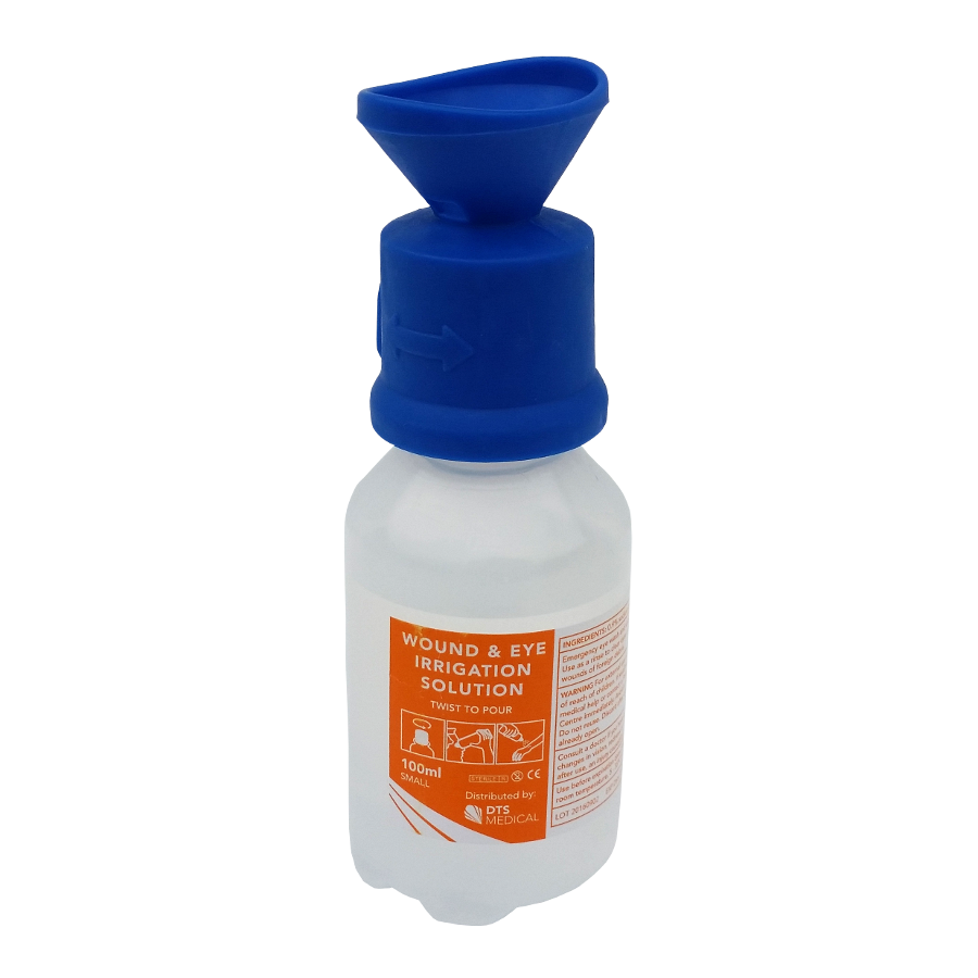 Eye Wash Bottle With Saline, 100ml, 250ml, and 500ml - Image 2