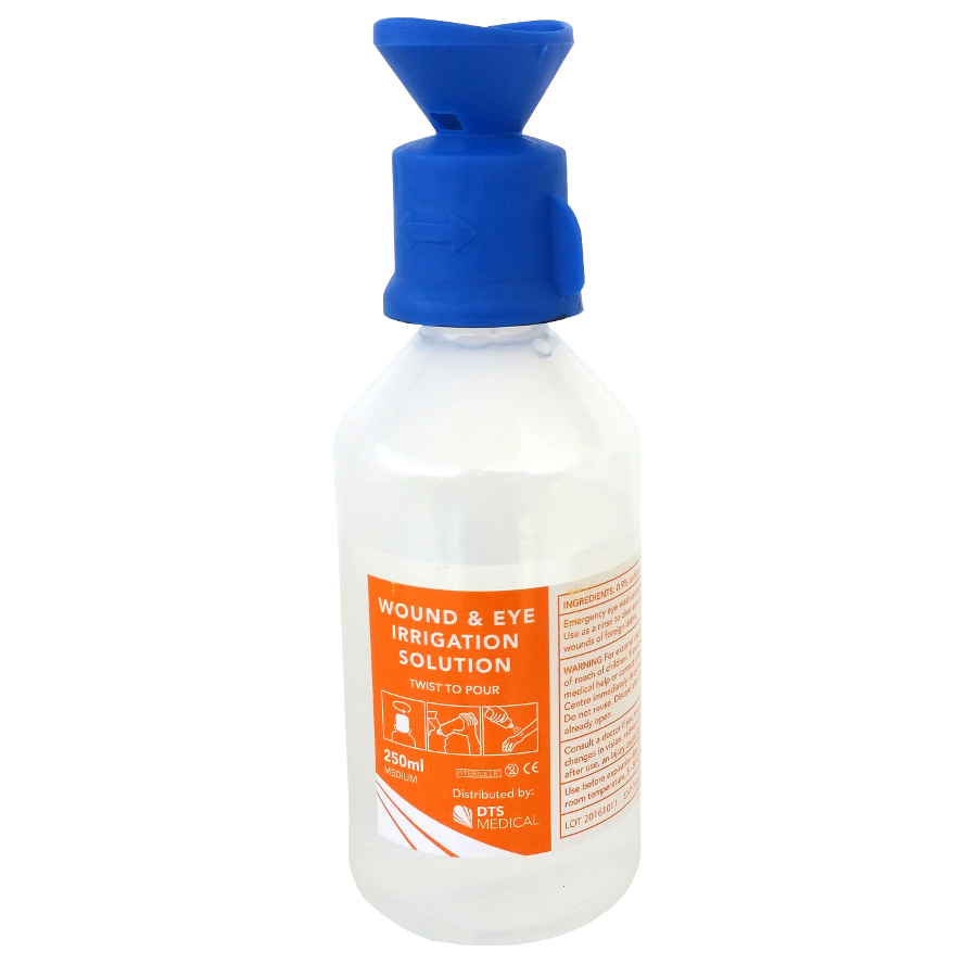 Eye Wash Bottle With Saline, 100ml, 250ml, and 500ml - Image 3