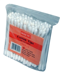 Cotton Tip Applicators Pack of 100 (Plastic stem)