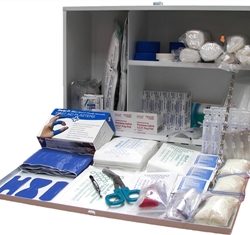 Catering First Aid Kit Large, Wall mount, metal box