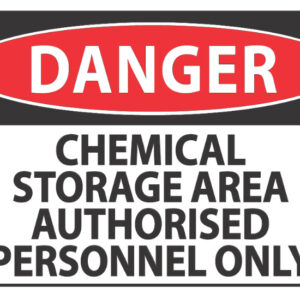 Danger Chemical Storage Area