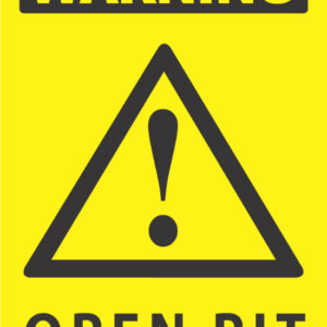 Warning Open Pit Exclamation Mark