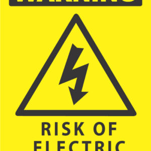 Warning Risk Of Electric Shock