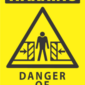 Warning Danger Of Crushing