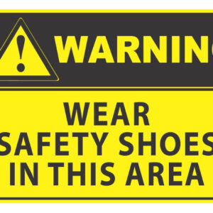 Warning Wear Safety Shoes