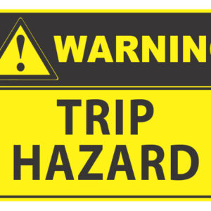 Warning Trip Hazard