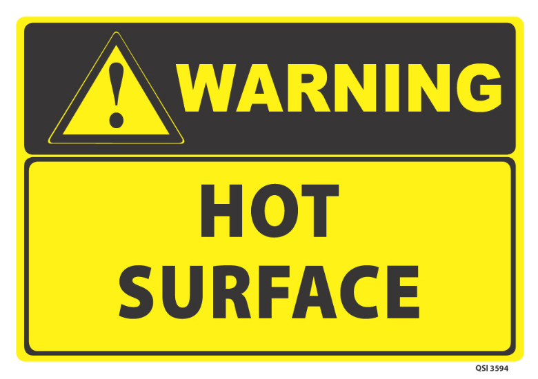 Warning Hot Surface