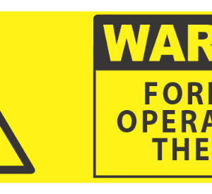 Warning Forklifts Operating