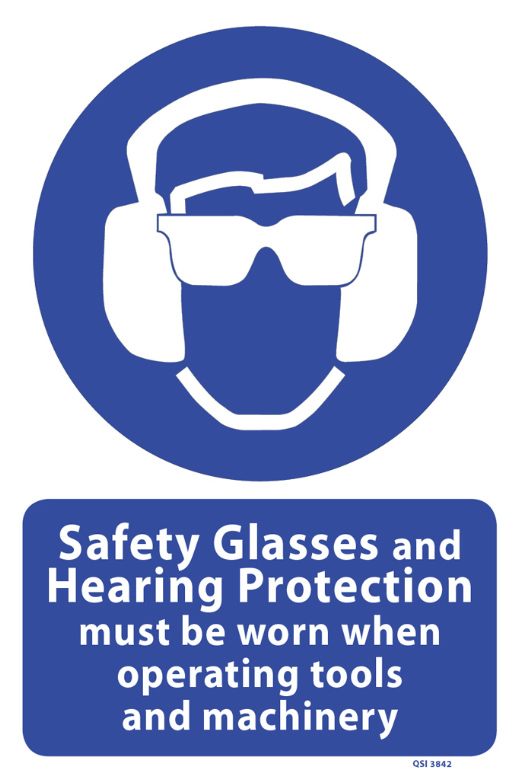 Safety Glasses And Hearing Protection