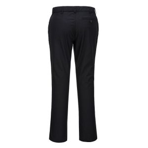 Ladies Stretch Slim Chino Pants - Black