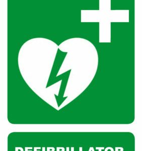 Defibrillator Sign 240mm x 340mm