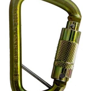 Carabiner Offset Steel Triple Locking Captive Eye Pin